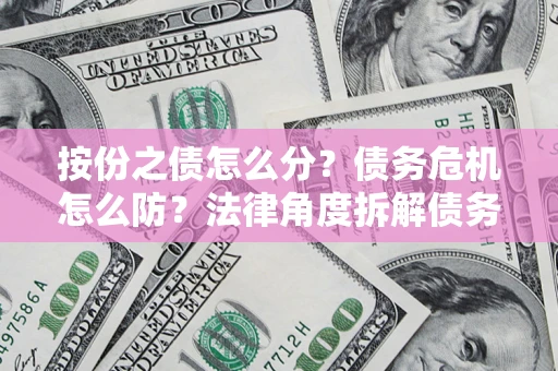 武汉按份之债怎么分？债务危机怎么防？法律角度拆解债务分配与风险自保指南