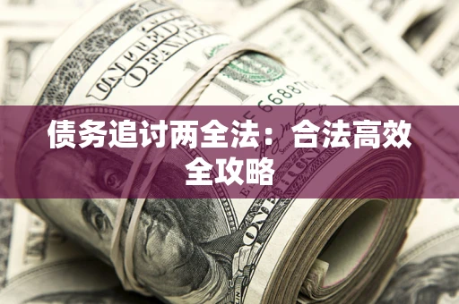 武汉债务追讨两全法：合法高效全攻略