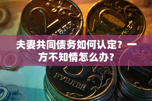 武汉夫妻共同债务如何认定？一方不知情怎么办？