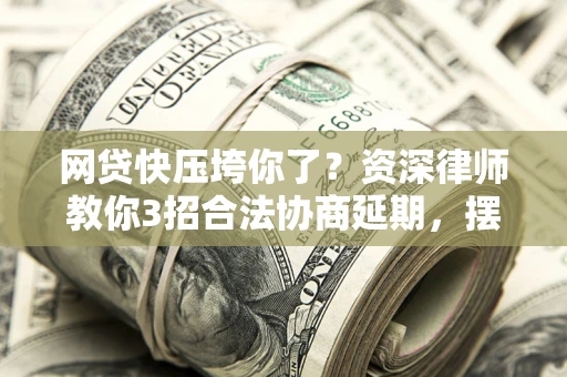 武汉网贷快压垮你了？资深律师教你3招合法协商延期，摆脱暴力催收！