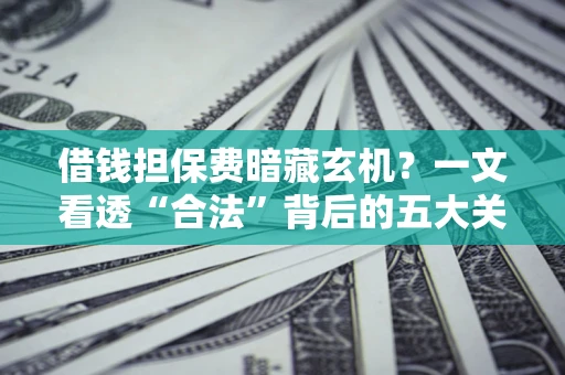 武汉借钱担保费暗藏玄机？一文看透“合法”背后的五大关键陷阱