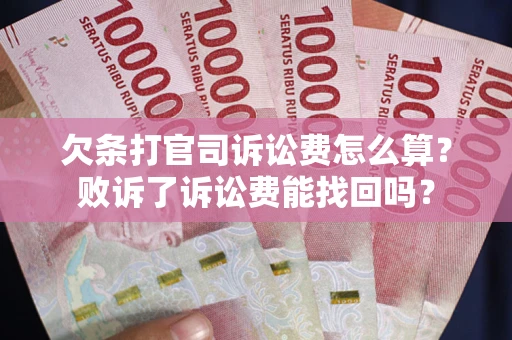 武汉欠条打官司诉讼费怎么算？败诉了诉讼费能找回吗？