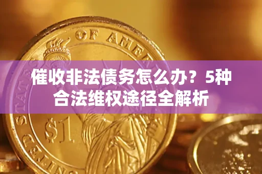 武汉催收非法债务怎么办？5种合法维权途径全解析