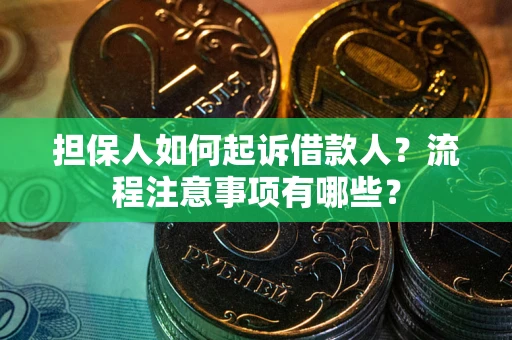 武汉担保人如何起诉借款人？流程注意事项有哪些？
